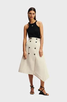 Женская бежевая юбка TRENCH Бежевый 40 Karl Lagerfeld A2W12007