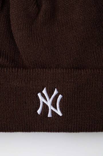 Шапка 47 brand New York Yankees Randle цвет коричневый из толстого трикотажа Шапка 47 brand New York Yankees Randle цвет коричневый из толстого трикотажа