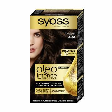 Безаммиачная стойкая краска для волос SYOSS Oleo Intense с маслом-активатором 4-86 Шоколад, 115 мл Безаммиачная стойкая краска для волос SYOSS Oleo Intense с маслом-активатором 4-86 Шоколад, 115 мл