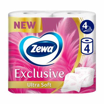 Туалетная бумага Zewa Exclusive Ultra Soft 4-слойная, 4 шт