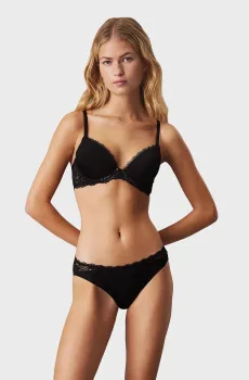 Женский черный бюстгальтер LIFT DEMI Черный 34DD Calvin Klein 000QF6394E