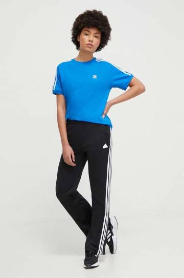 Спортивные штаны adidas цвет чёрный с аппликацией Спортивные штаны adidas цвет чёрный с аппликацией