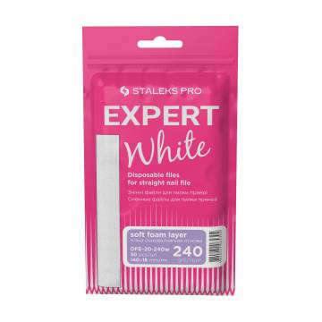 Сменные файлы для пилы прямой на мягкой основе Staleks PRO Expert 20, белые, 240 грит, 30 шт Сменные файлы для пилы прямой на мягкой основе Staleks PRO Expert 20, белые, 240 грит, 30 шт