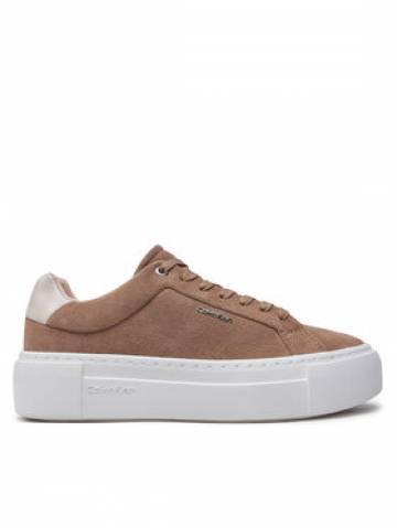 Calvin Klein Снікерcи Flatform Cup Lace Up W/Ml HW0HW02282 Коричневий Calvin Klein Снікерcи Flatform Cup Lace Up W/Ml HW0HW02282 Коричневий