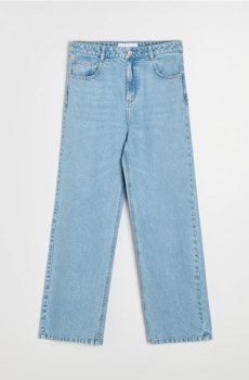 Джинси balloon high waist - синій