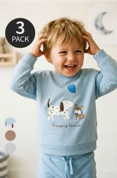Світшот crewneck 3 pack - блакитний