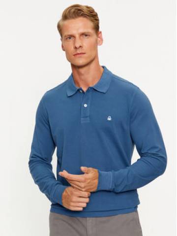 United Colors Of Benetton Поло 3089J3204 Голубий Regular Fit United Colors Of Benetton Поло 3089J3204 Голубий Regular Fit