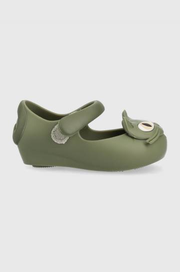 Детские балетки Melissa ULTRAGIRL II SP цвет зелёный Детские балетки Melissa ULTRAGIRL II SP цвет зелёный
