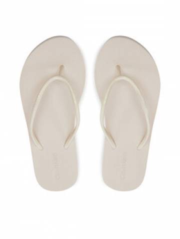 Calvin Klein Вєтнамки Flatform Ff Deboss Logo Tpu HW0HW01977 Бежевий Calvin Klein Вєтнамки Flatform Ff Deboss Logo Tpu HW0HW01977 Бежевий
