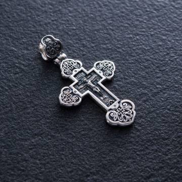 Серебряный православный крест (чернение) 132711 Серебряный православный крест (чернение) 132711