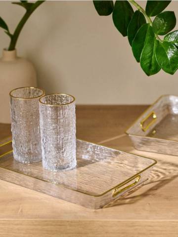 Таця сервірувальна - золотий