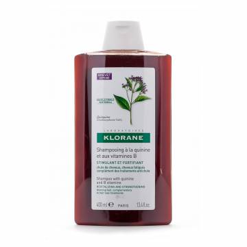 Укрепляющий шампунь для волос Klorane Shampoo with Quinine and B vitamins с экстрактом Хинина и витаминами B, 400 мл Укрепляющий шампунь для волос Klorane Shampoo with Quinine and B vitamins с экстрактом Хинина и витаминами B, 400 мл