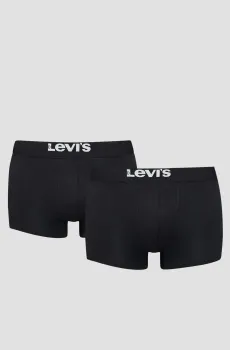 Мужские черные боксеры (2 шт) Черный S Levi’s® 701222844;001