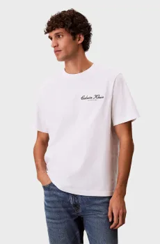 Мужская белая футболка MARCH GRAPHIC Белый S Calvin Klein Jeans LV04RF822G