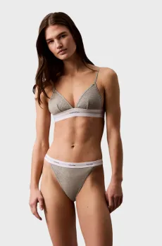 Женский серый бюстгальтер UNLINED TRIANGLE Серый XS Calvin Klein LV00QF8248