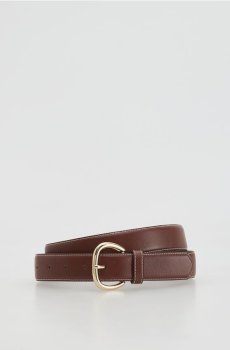 Reserved - Пояс з декоративною пряжкою - коричневий - 324IC-88X