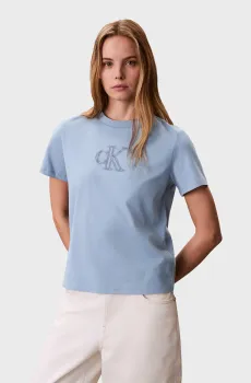 Женская голубая футболка SEASONAL Голубой S Calvin Klein Jeans LV047E827G