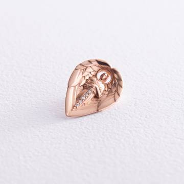 Кулон "Ангел Хранитель" в красном золоте (бриллианты) 132742421 Кулон "Ангел Хранитель" в красном золоте (бриллианты) 132742421