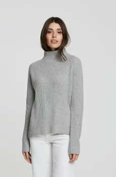 Женский серый кашемировый гольф Серый 36 MARC&ANDRE W23-00CH1519