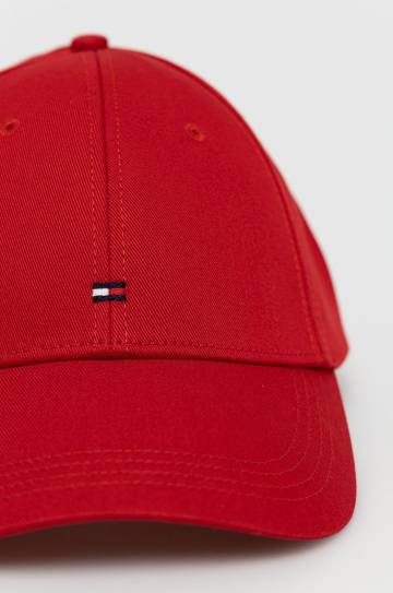 Кепка Tommy Hilfiger цвет красный гладкая Кепка Tommy Hilfiger цвет красный гладкая