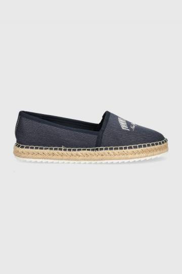 Эспадрильи Tommy Jeans TJW VARSITY ESPADRILLE цвет синий EN0EN02470 Эспадрильи Tommy Jeans TJW VARSITY ESPADRILLE цвет синий EN0EN02470