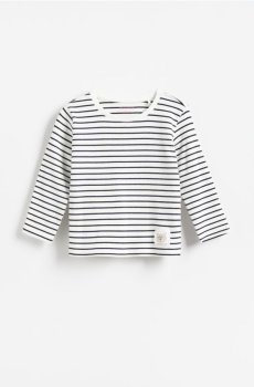Reserved - Футболка в рубчик у смужку - темно-синій - 616KD-59X