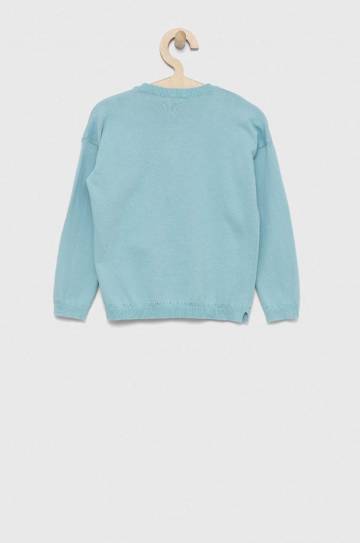 Детский кардиган United Colors of Benetton цвет бирюзовый лёгкий Детский кардиган United Colors of Benetton цвет бирюзовый лёгкий
