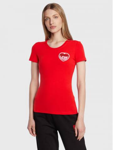 LOVE MOSCHINO Футболка W4H1980E 1951 Червоний Slim Fit LOVE MOSCHINO Футболка W4H1980E 1951 Червоний Slim Fit