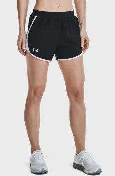 Женские черные шорты UA Fly By 2.0 Short-BLK Черный S Under Armour 1350196-002
