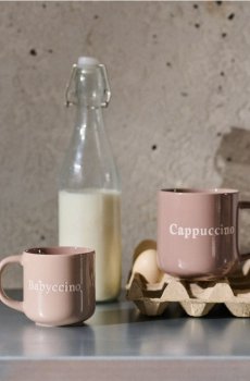 Набір керамічних чашок для Babyccino та Cappuccino - різнобарвний