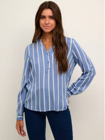 Kaffe Блузка Stridy 10504279 Голубий Regular Fit Kaffe Блузка Stridy 10504279 Голубий Regular Fit
