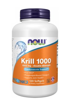 Масло криля NOW foods Neptune Krill 1000, 1000 мг, 120 капсул