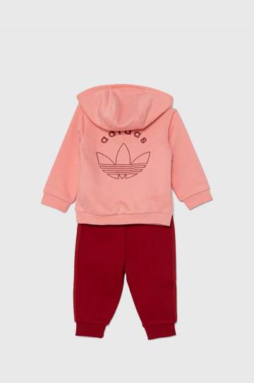 Детский спортивный костюм adidas Originals HOODIE SET цвет розовый IY9538 Детский спортивный костюм adidas Originals HOODIE SET цвет розовый IY9538