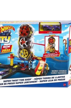 Игровой набор Hot Wheels Карколомные трюки в шиномонтаже, от 4 лет (HDP02)