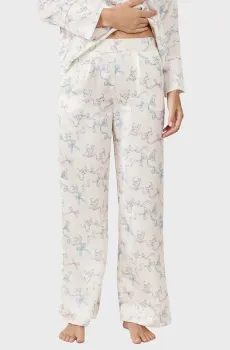 Женские белые брюки с узором LYNNA Белый L Etam 6556192