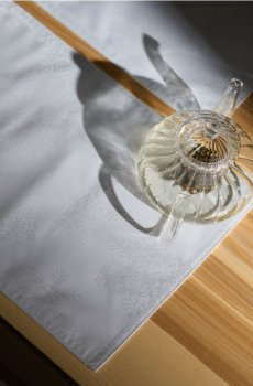 Різдвяні підставки на стіл з візерунком сніжинки, набір з 2 штук - срібний