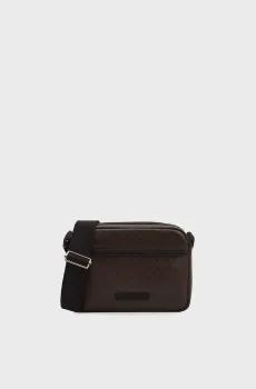 Мужская коричневая сумка с узором EMBLEM Коричневый ONESIZE Calvin Klein LV04D3314G