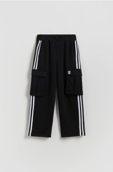 Reserved - Штани карго з лампасами - чорний - 414HK-99X