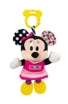 Детская мягкая игрушка-подвеска на коляску Clementoni Baby Minnie, от 6 месяцев, 18*28*11 см (17164)