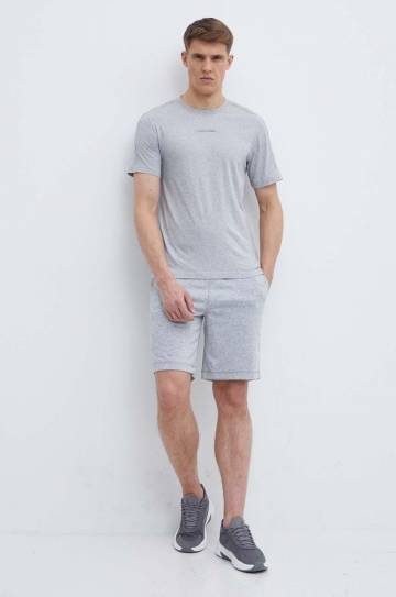 Тренировочные шорты Calvin Klein Performance цвет серый меланж Тренировочные шорты Calvin Klein Performance цвет серый меланж