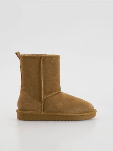 Reserved - Замшеві зимові чоботи - коричневий - 905FE-88X