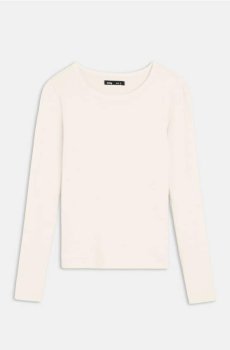 Футболка з довгим рукавом - кремовий