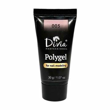 Полигель для наращивания ногтей Divia Polygel 005, 30 г Полигель для наращивания ногтей Divia Polygel 005, 30 г