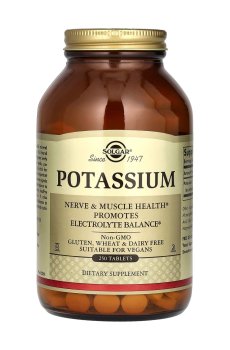 Калий Solgar Potassium, 250 таблеток