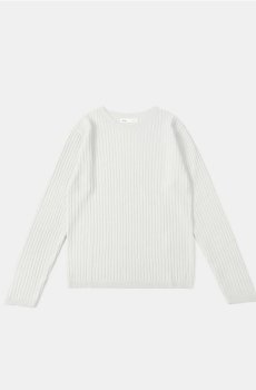 Класичний рельєфний светр - кремовий
