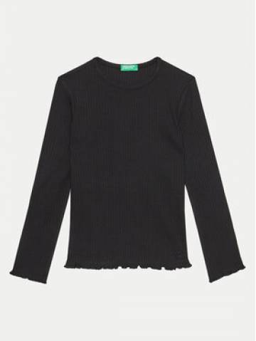 United Colors Of Benetton Блузка 3F1AC10LI Чорний Slim Fit United Colors Of Benetton Блузка 3F1AC10LI Чорний Slim Fit