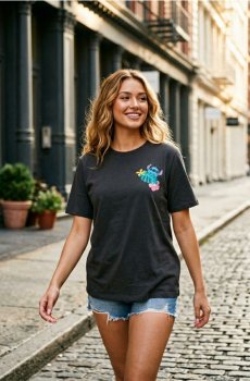 Футболка Stitch - темно-сірий