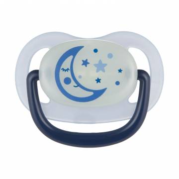 Пустышка анатомическая силиконовая Canpol Babies Night Dreams голубая, с рождения до 6 месяцев, 1 шт (22/500_blu_new) Пустышка анатомическая силиконовая Canpol Babies Night Dreams голубая, с рождения до 6 месяцев, 1 шт (22/500_blu_new)