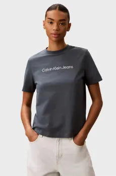 Женская зеленая футболка LOGO CLASSIC Зеленый M Calvin Klein Jeans LV047C912G