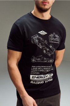 Бавовняна футболка з коротким рукавом - чорний